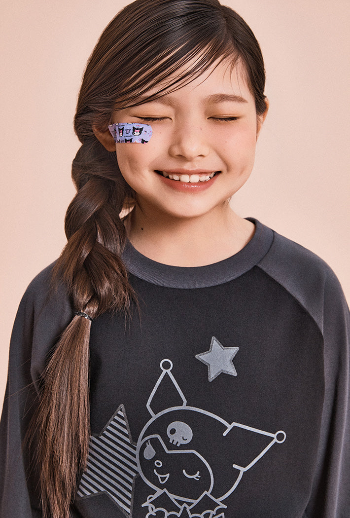 [Kids] (Sanrio Characters) Long Sleeve T-Shirt (BLACK) - Kgifts.shop