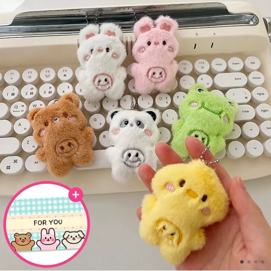 Cute Mini Animal Doll Keyring