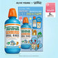 TheraBreath Mild Mint/Icy Mint 473ml+150ml Set (+Pokemon Mouthwash Cup)