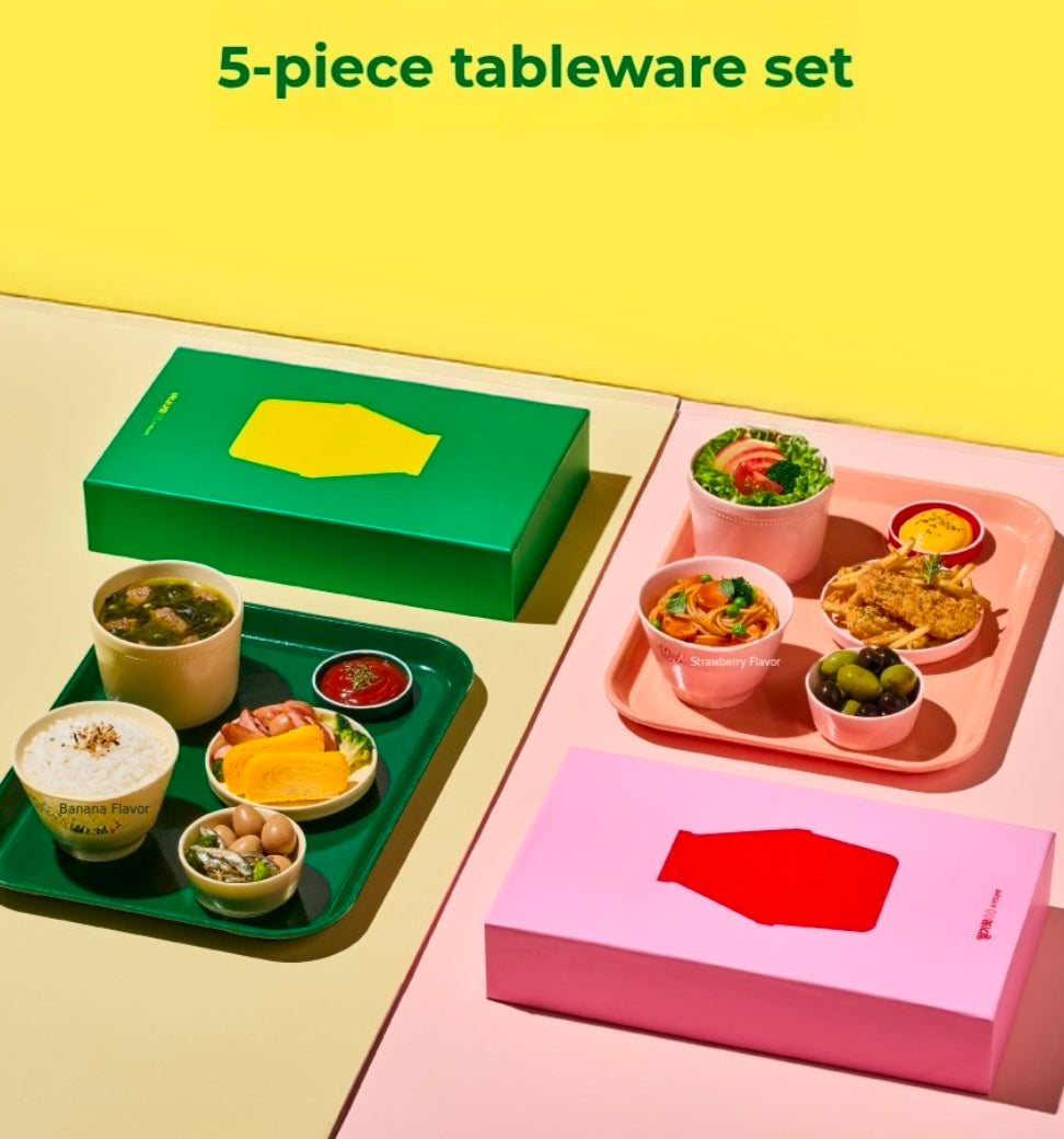 Binggrae × Yido Banana Milk Dish Set