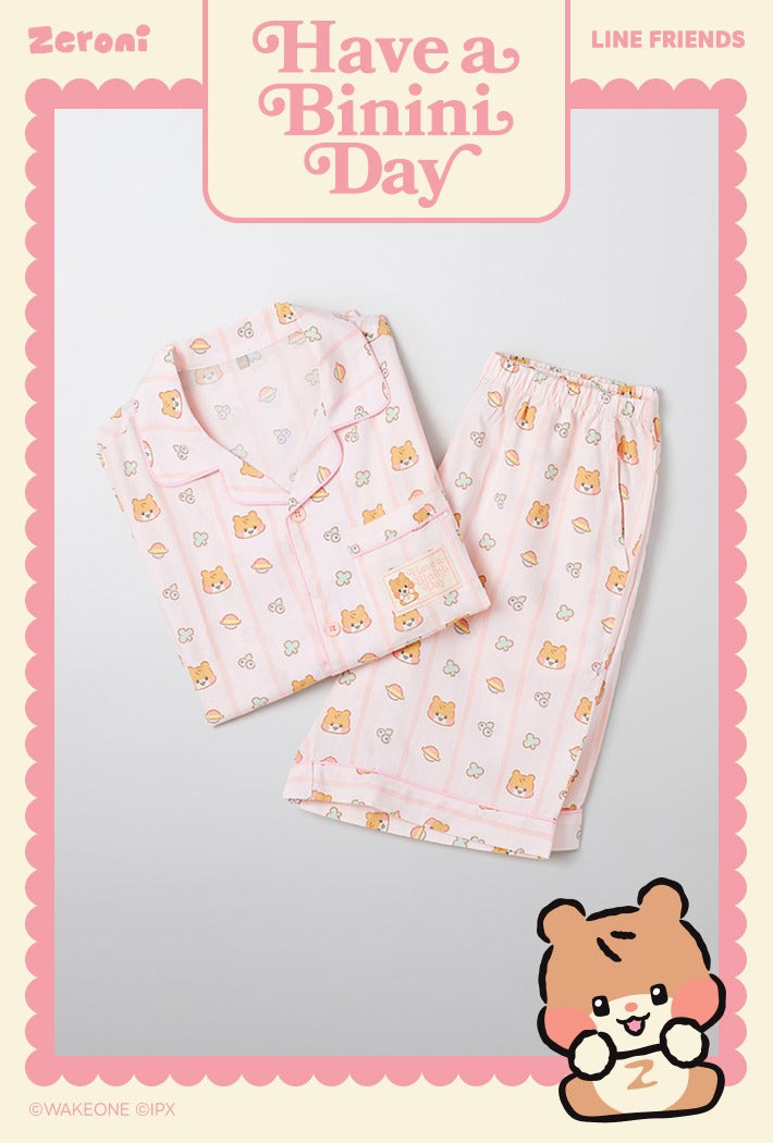 [Spao x Zeroni] Short Sleeve Pyjama Set