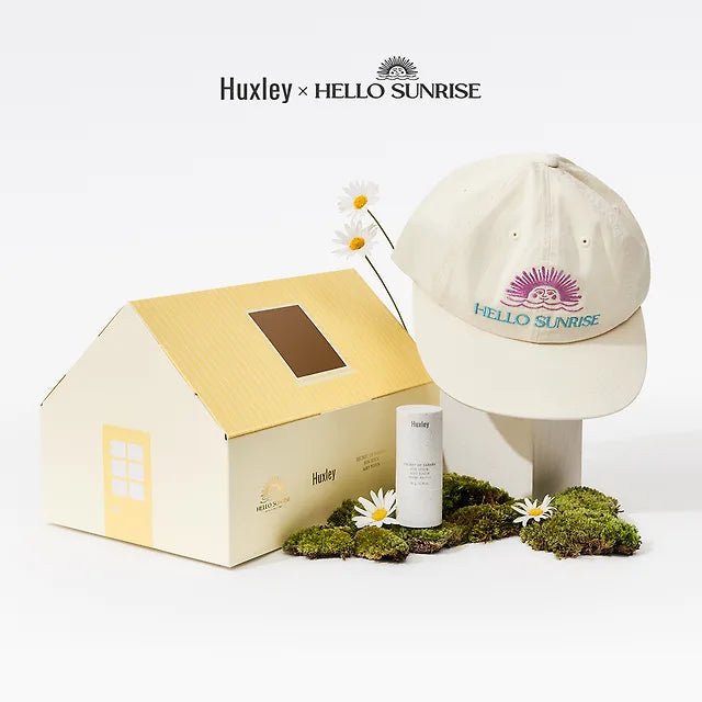 [Huxley X Hello Sunrise] Suncare Planning Set (Ocean Blue/Ivory Cap + Sun Essence/Sun Stick)