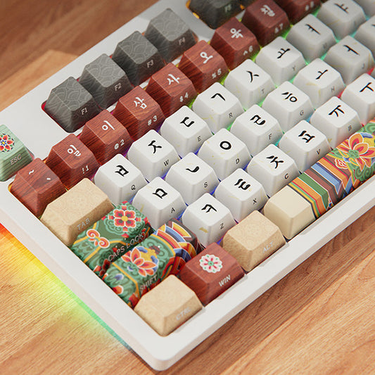 MU:DS Dancheong Mechanical Wired Keyboard (White)  (+Munch's Bag)