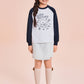 [Kids] (Mangled Bear) Long Sleeve T-Shirt (MELANGE GRAY) - Kgifts.shop
