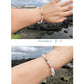 Natural White Pink Jade Fish Good Luck Fortune Gemstone Bracelet