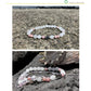 Natural White Pink Jade Fish Good Luck Fortune Gemstone Bracelet
