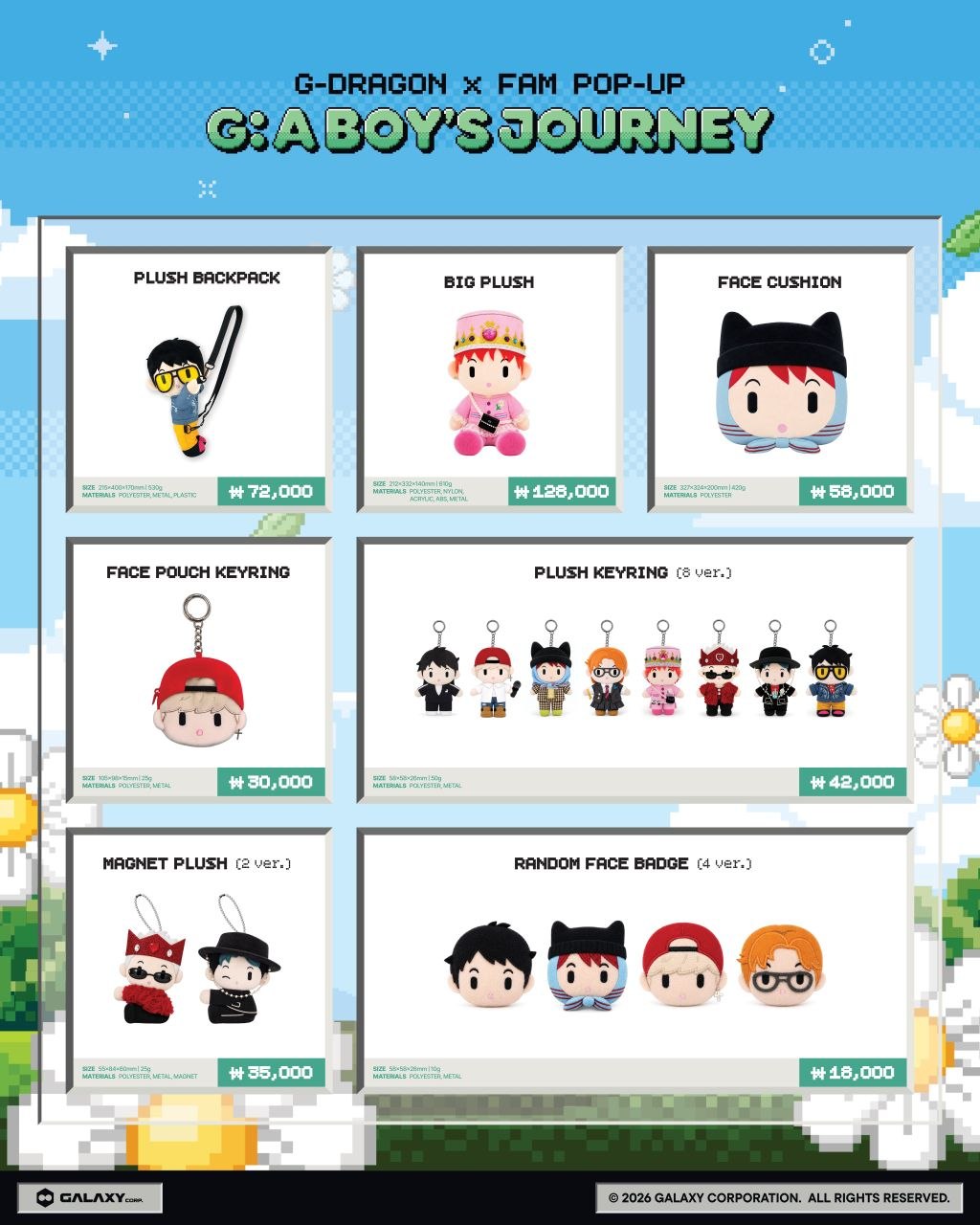 G-DRAGON X FAM POP-UP G:ABOY'S JOURNEY