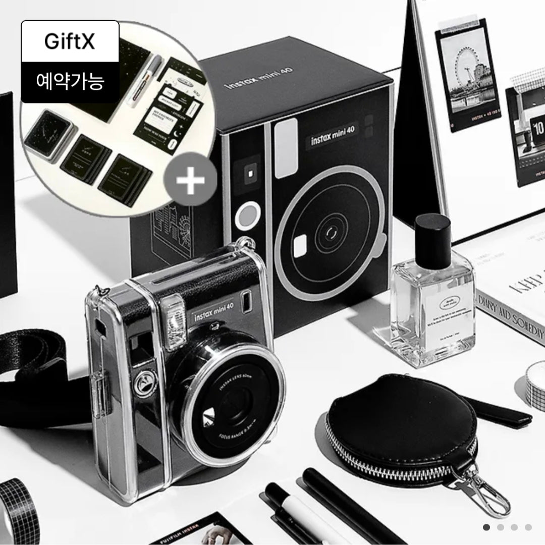 Instax Mini 40 Package (10 Films, Case, Strap, Package Box) & Shooting Star package