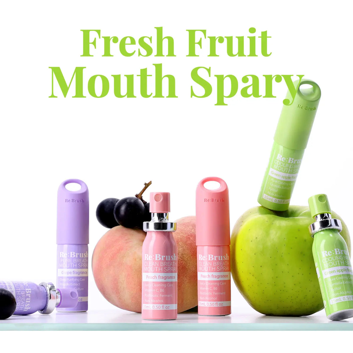 Re:brush  oral spray (+Fruit keyring )