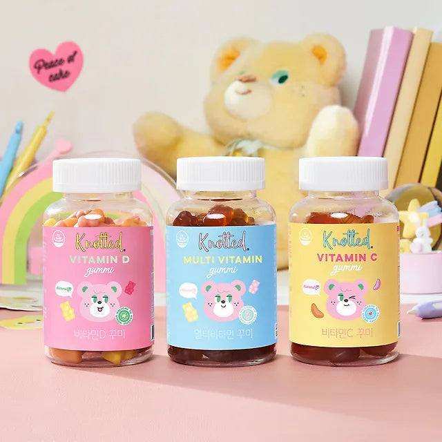 Knotted Multi Vitamin Jelly Gummy+ Cozy Indoor Slipper