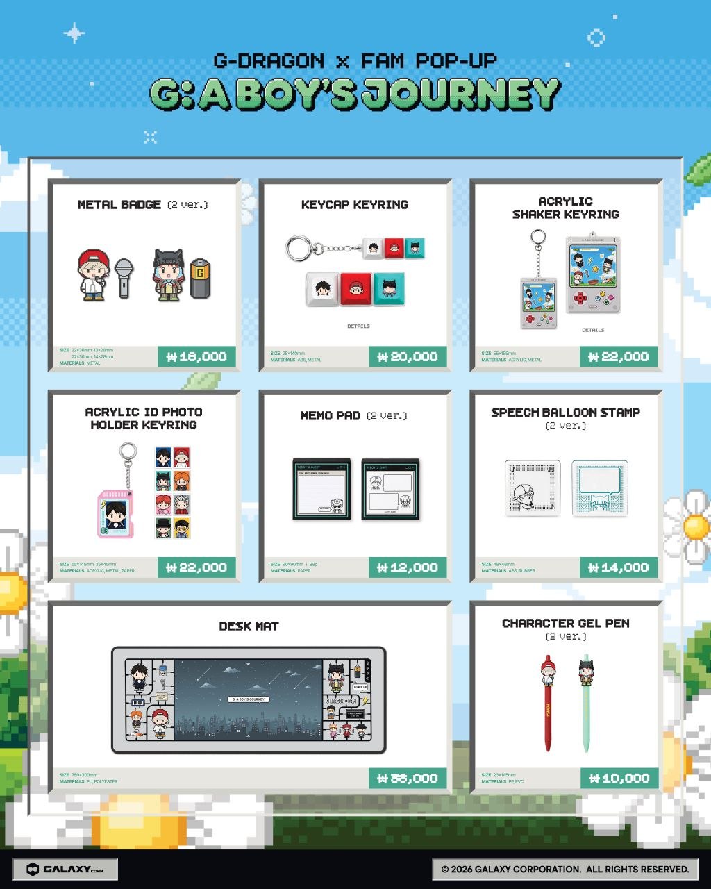 G-DRAGON X FAM POP-UP G:ABOY'S JOURNEY