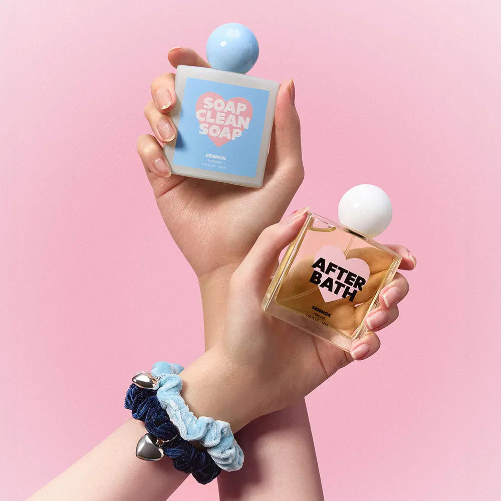[Heart Letter Edition] Sennok Perfumes + Scrunchies/Lipbalm Keyring - Kgifts.shop
