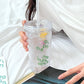 Wave of Happiness Transparent Straw Tumbler