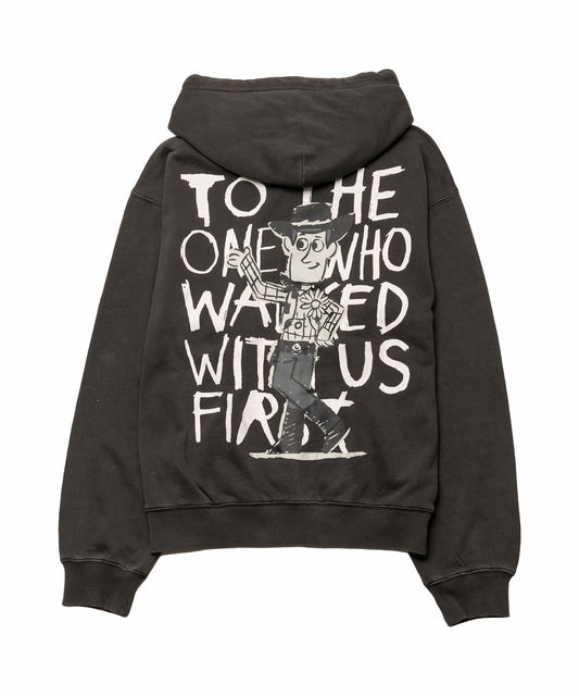 The First Fan Zip up Hoodie 01 Dark Gray