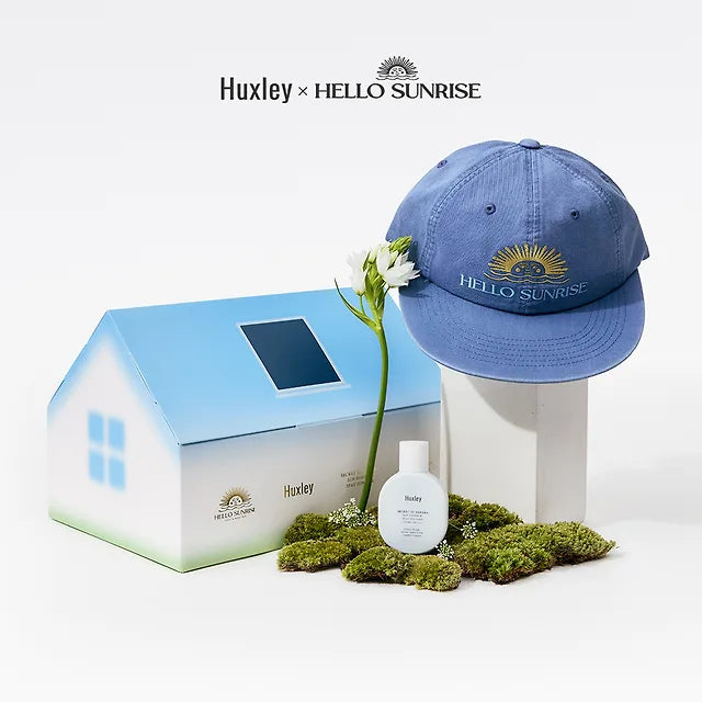 [Huxley X Hello Sunrise] Suncare Planning Set (Ocean Blue/Ivory Cap + Sun Essence/Sun Stick)
