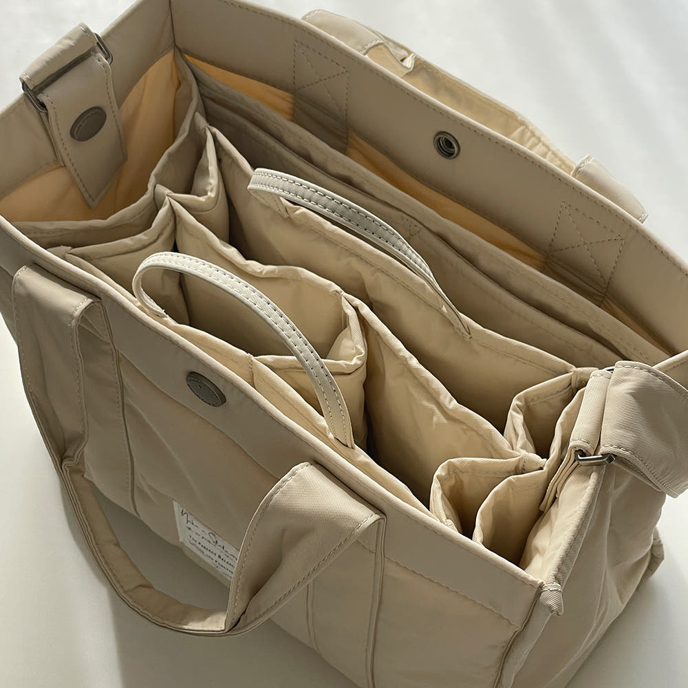 Yimma Bag Premium Nylon Waterproof L Padded Square Bag 5C Lightweight Baby Diaper Bag[ Inner Bag Gift ]