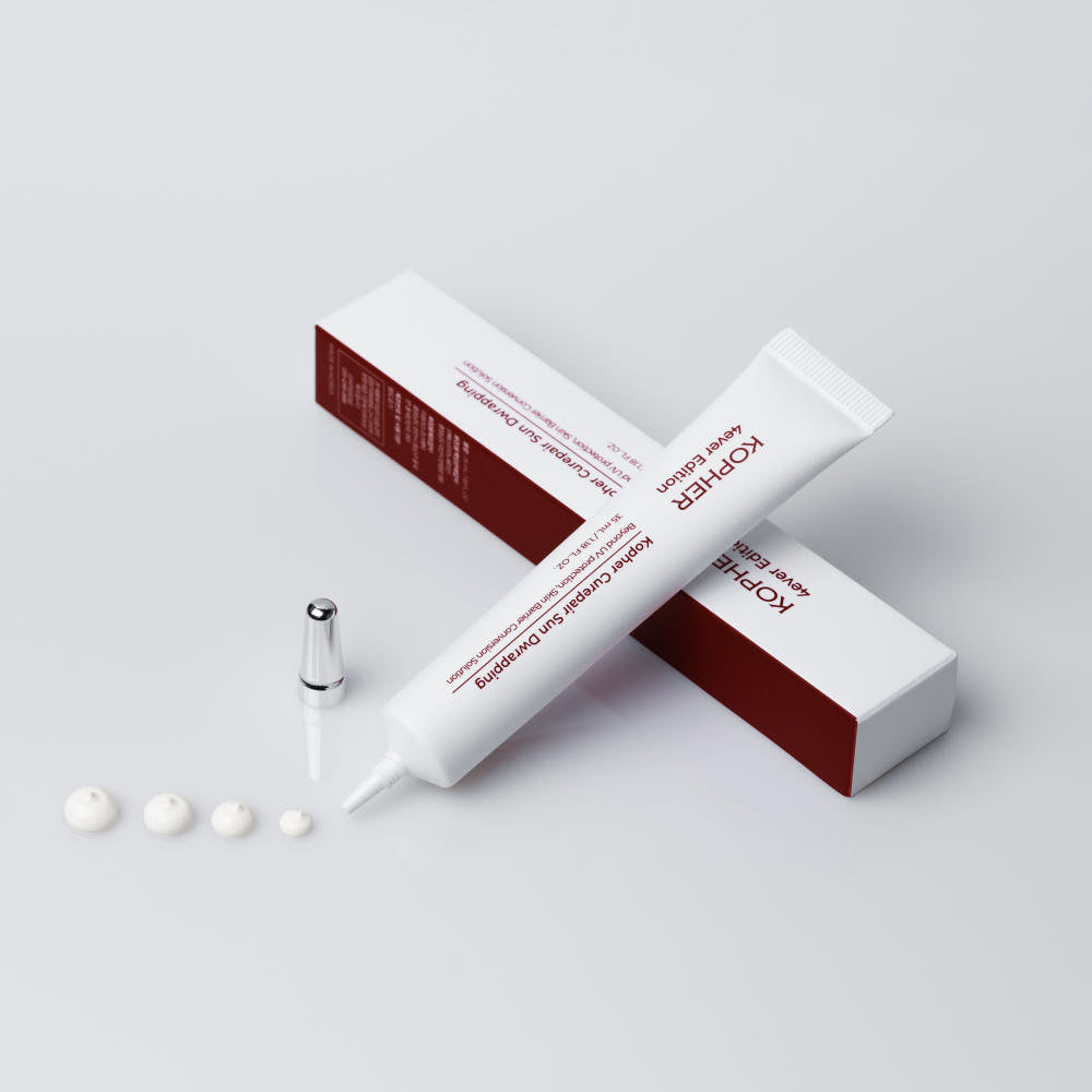 KOPHER Curepair sun drwapping mineral sunscreen , 35 ml