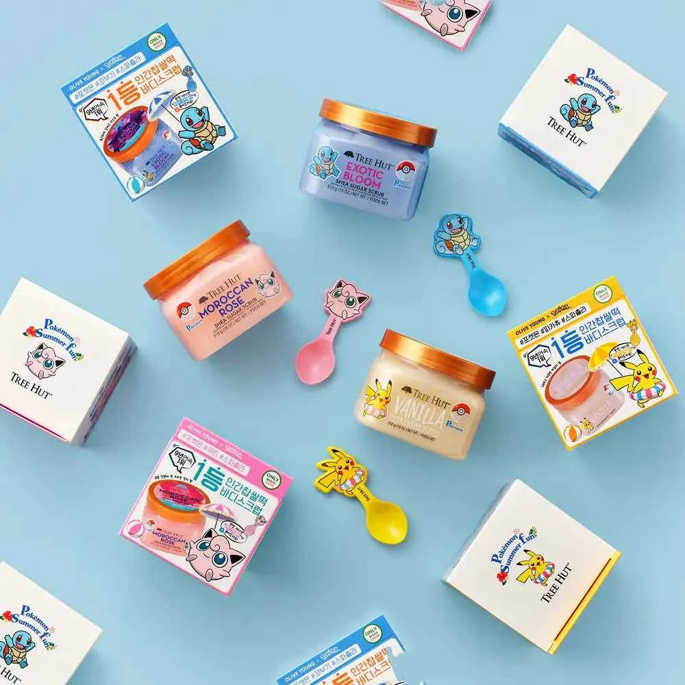 [Pokemon Collab]Tree Hut Shea Sugar Scrub 510g + Spatula