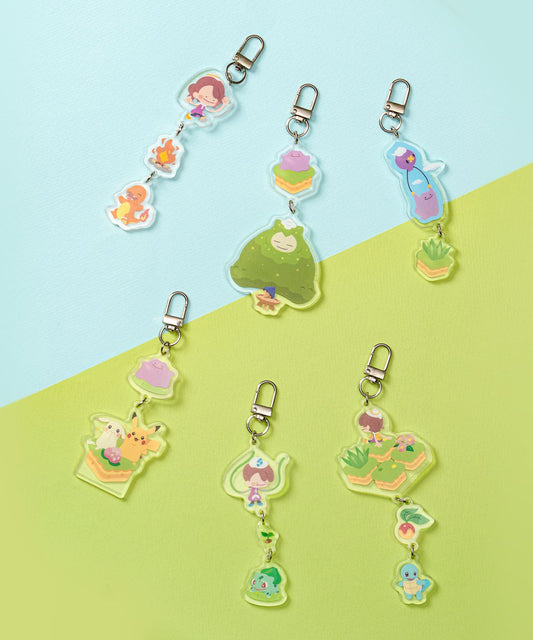 Pokemon Pokopia Acrylic Keychain (6 types, Random)