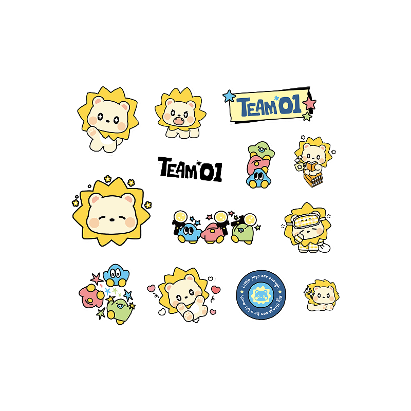 TAEYANG Sticker Pack - TEAM01 OFFICIAL MERCH