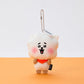 BT21 Today's Face Heartbeat Plush Keyring