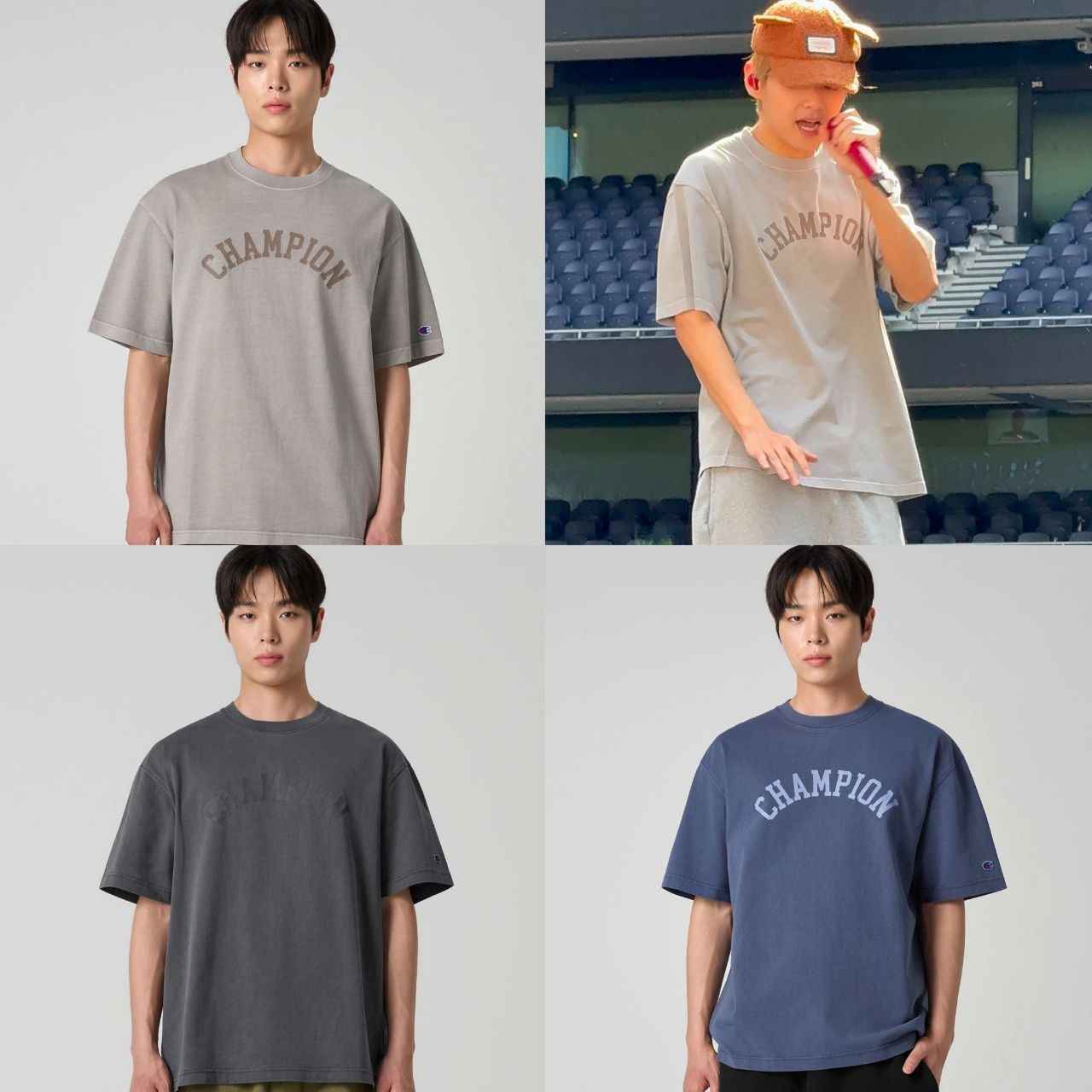 Champion Garment-Dyed T-Shirt  (Used By Kim Taehyung)