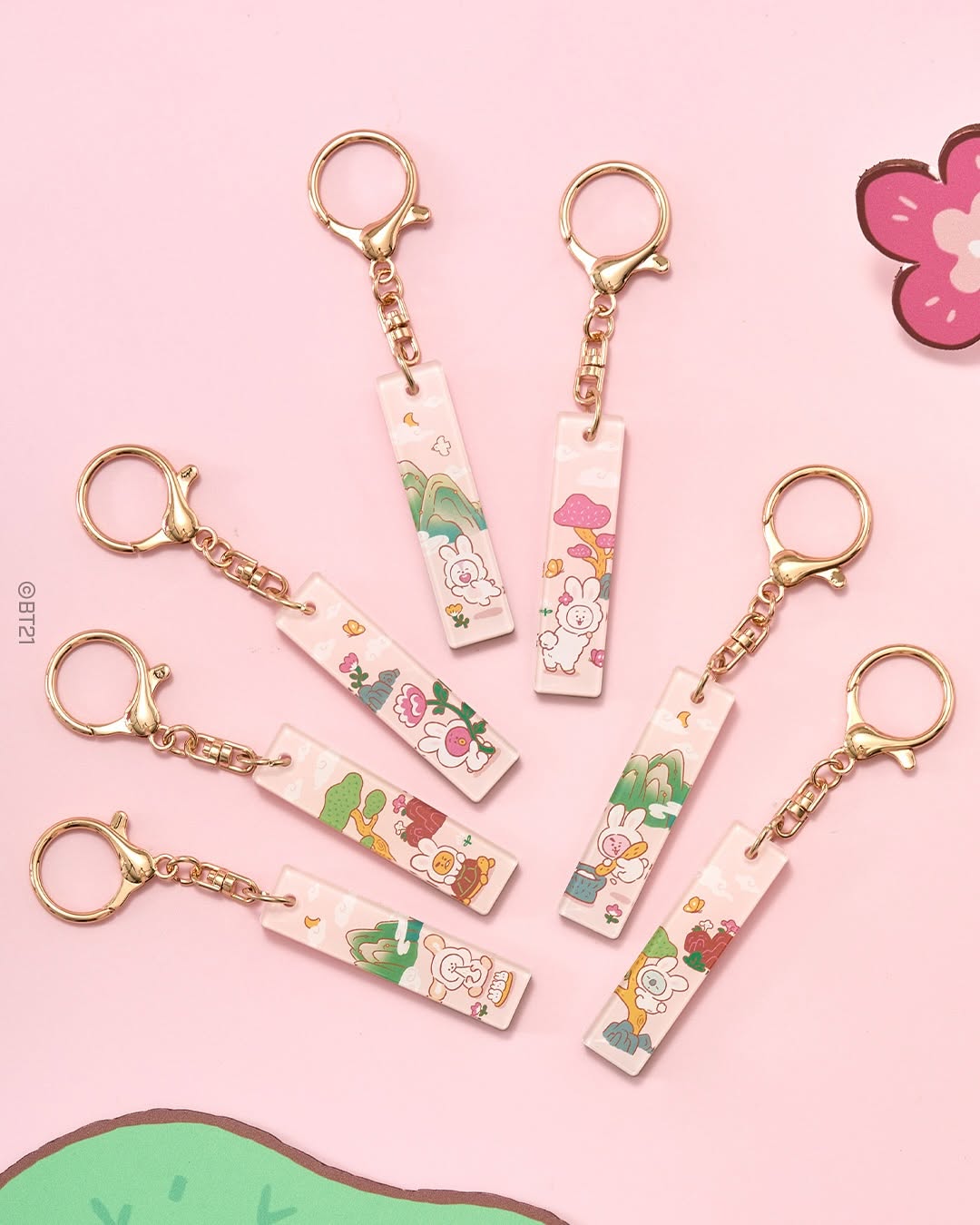 BT21 STICK ACRYLIC KEYRING K-TOKKI