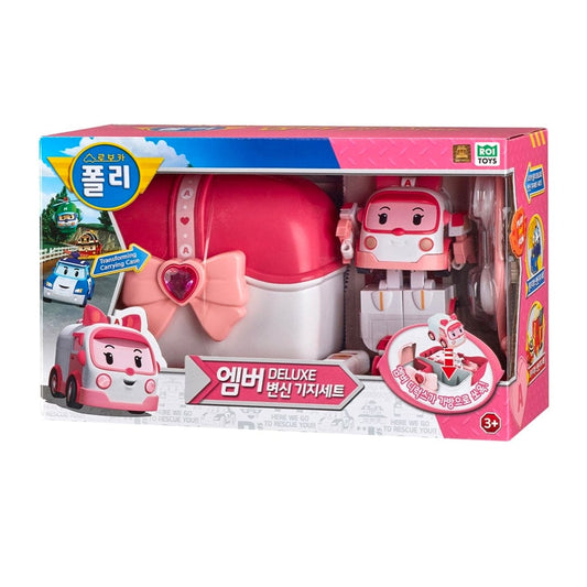 Roytoys Robocar Poli Ember Deluxe Transformation Base Set Robot Toy