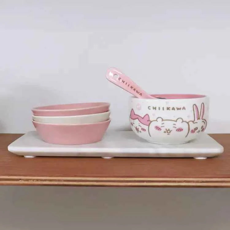Chiikawa Cereal Bowl Yogurt Bowl & Spoon Set