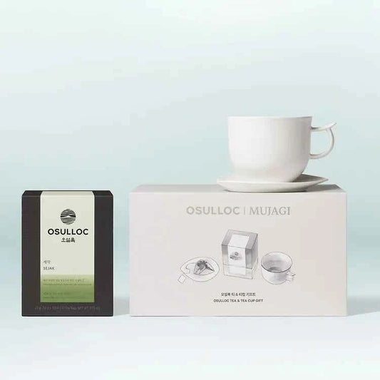 Osulloc x Mujagi Collaboration Teacup Set (Tea & Teacup & Saucer)