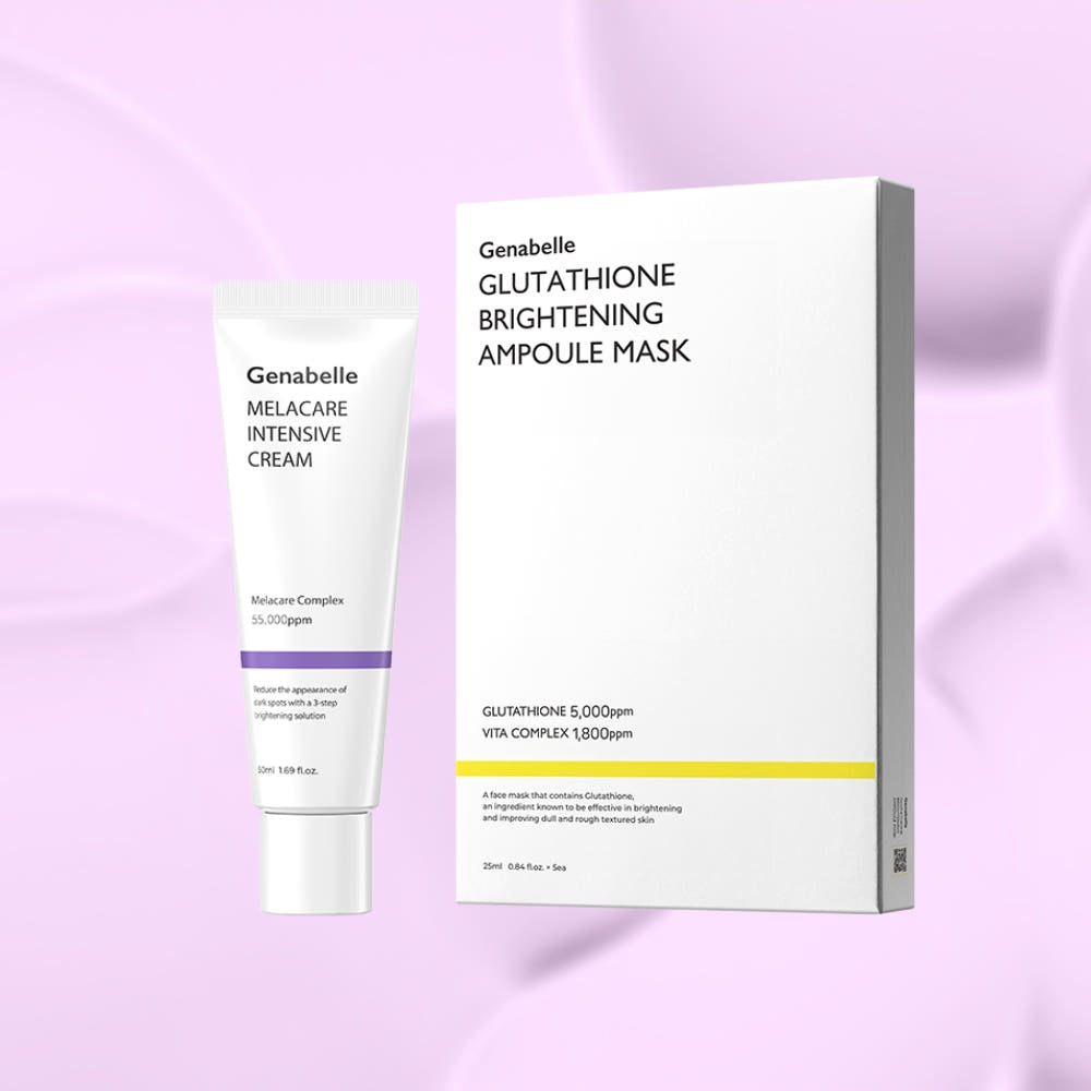 Gennabel Spot & Blemish 2-Piece Set (Melacare Spot Cream + Glutathione Mask Pack) - Kgifts.shop