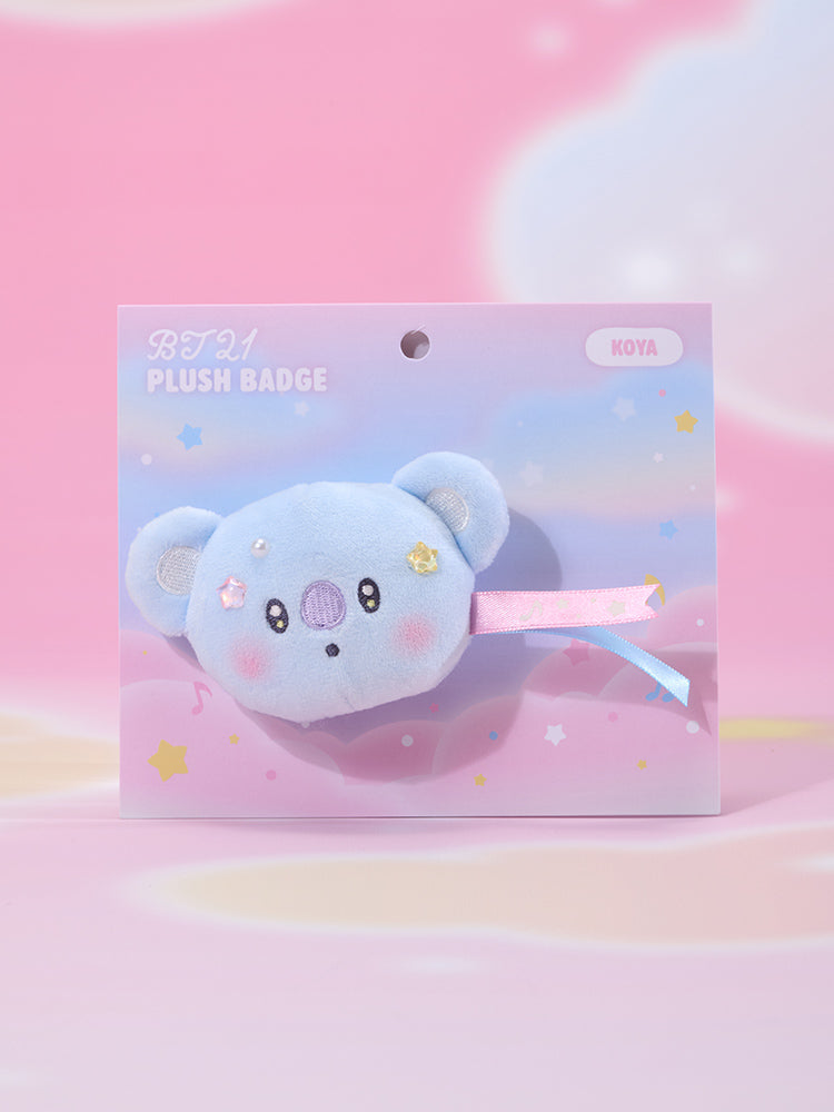 BT21 PLUSH BADGE BEYOND THE JOURNEY