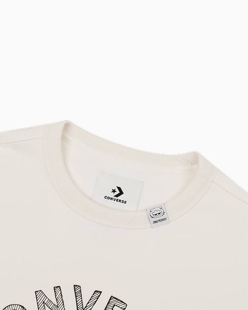 Converse x Zo&friends Crew Neck Top Classic Ivory