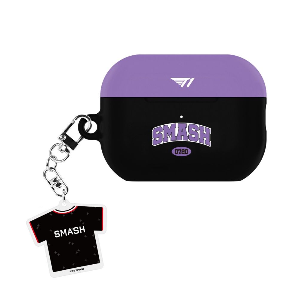 [2-piece set] T1 2025 Owner Jersey Airpod Hard Case + Keyring Edition