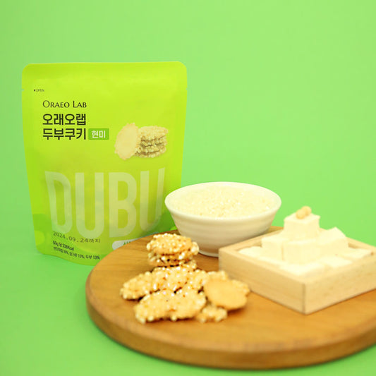 Oraeo Lab Brown Rice Tofu Cookies, 50g each pack