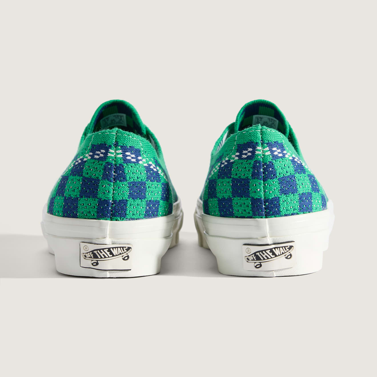 Vans Premium Authentic 44 Engineered Knit Punk Check ( Green )