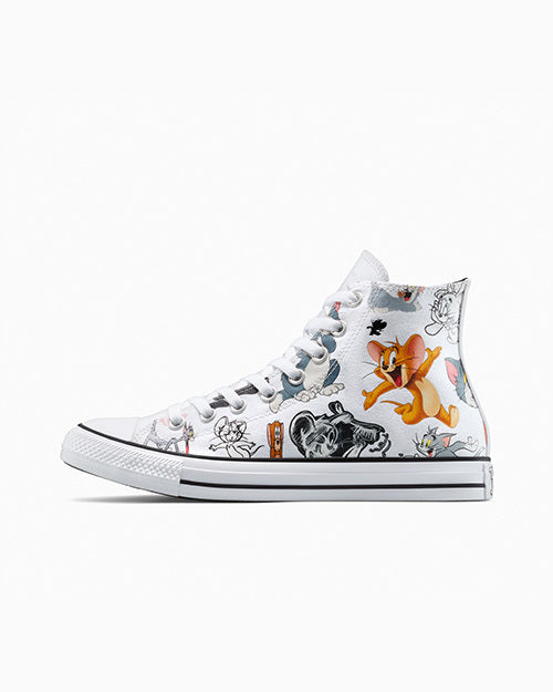 Tom & Jerry Chuck Taylor All Star White