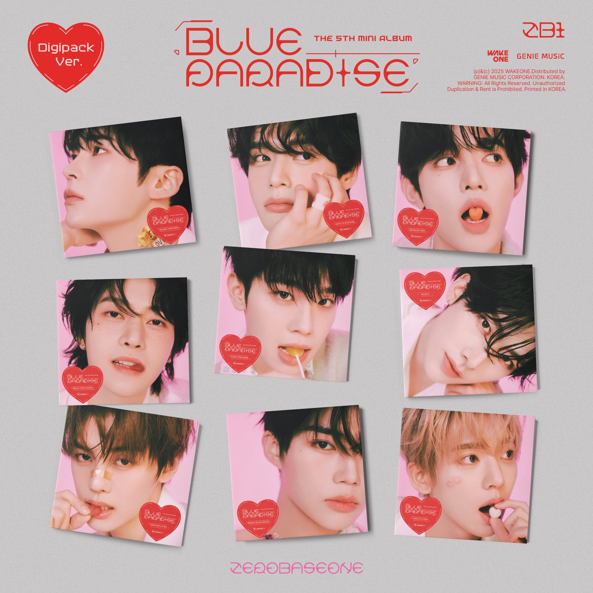 Zerobaseone- The 5th mini album [ Blue Paradise] Digipack ver.[Pre Order]