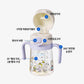 Lock & Lock Snoopy Little Love One-Touch Two-Handled Straw Cup