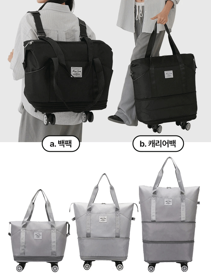 [Backpack Style] Boston Carry-on Suitcase with Wheels (Wheels Included)