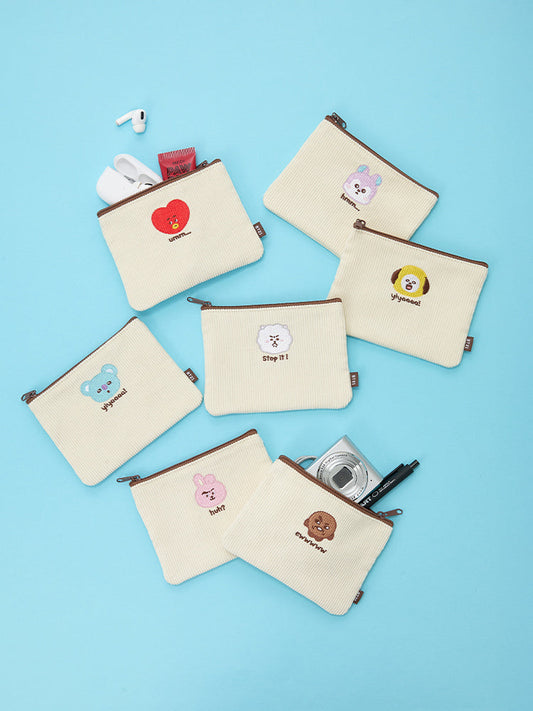 BT21 Today's Face Square Pouch