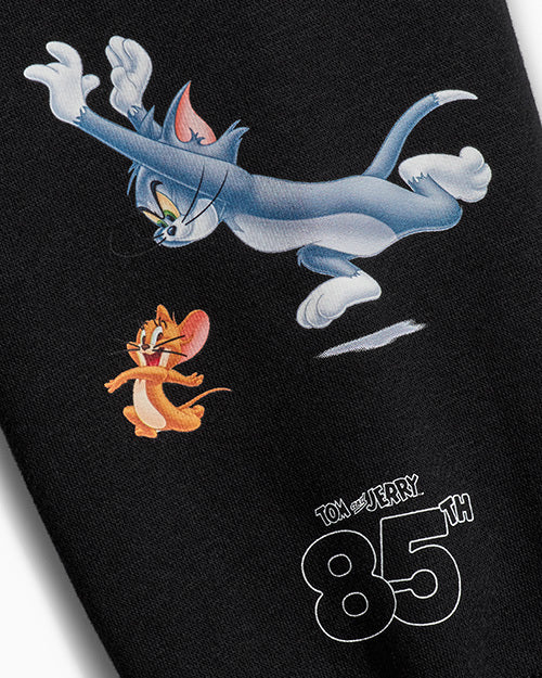 Tom & Jerry Graphic Hoodie Black