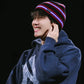 PYCD STRIPE BEANIE (PINK) [Worn By Jhope]