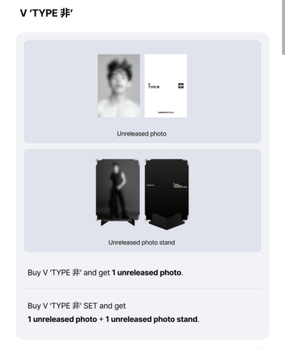 V ‘TYPE 非’ Photobook [Pre Order]