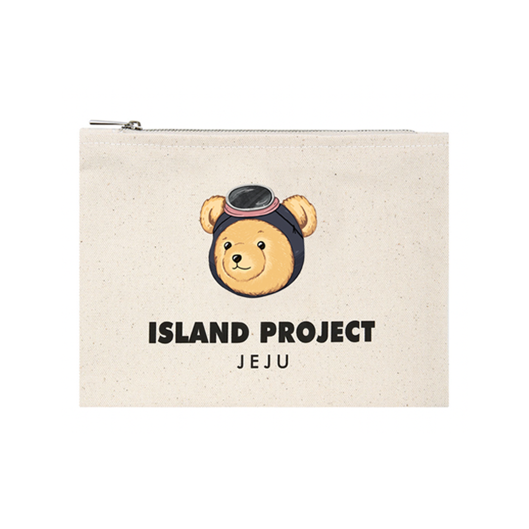 Island Project Pouch Ivory/ Black