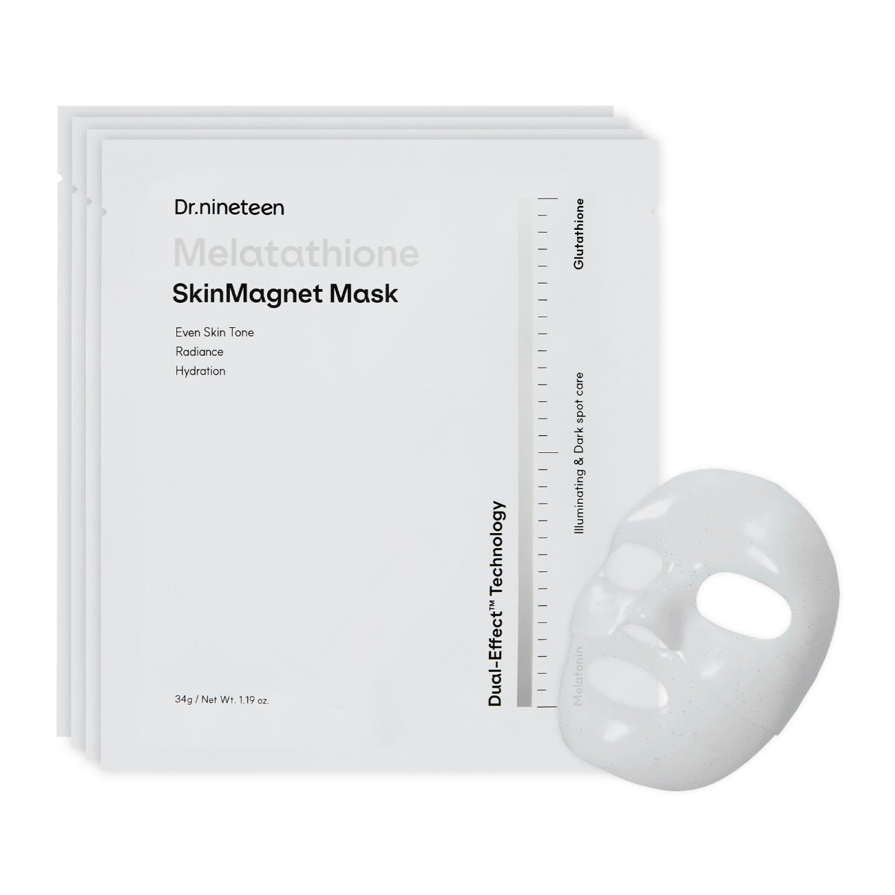 Dr. Nineteen Melatation Skin Magnet Mask (4 sheets)