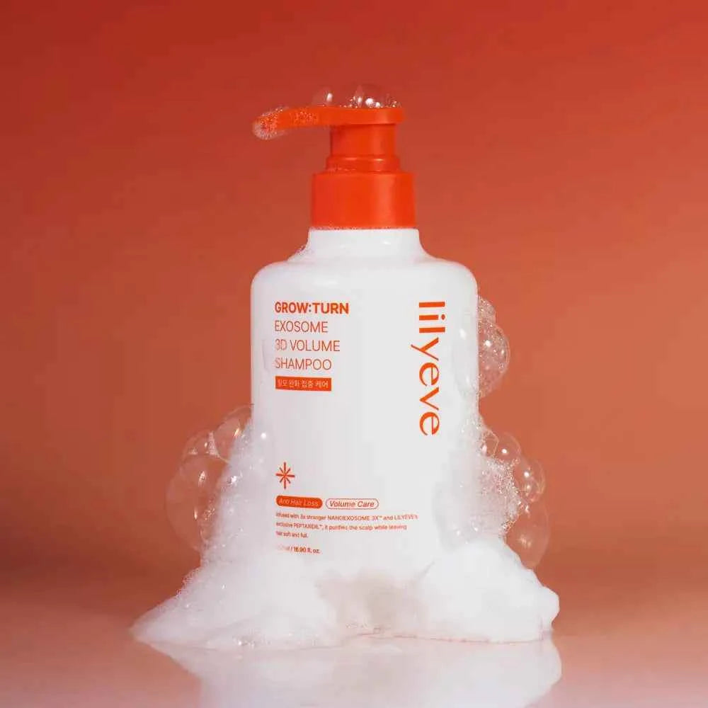 Lilyeve Relief Growton 3D Volume Shampoo Large Capacity 500ml + Pouch