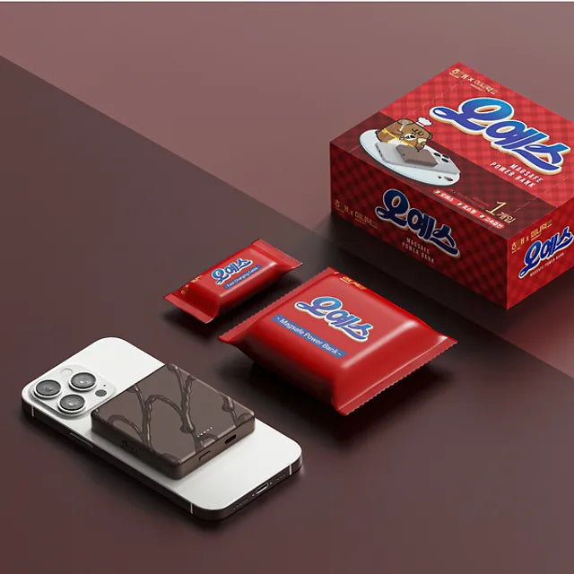 [Haitai Confectionery X Miniduct] "Don't eat it!!" Oh Yes MagSafe Auxiliary Battery