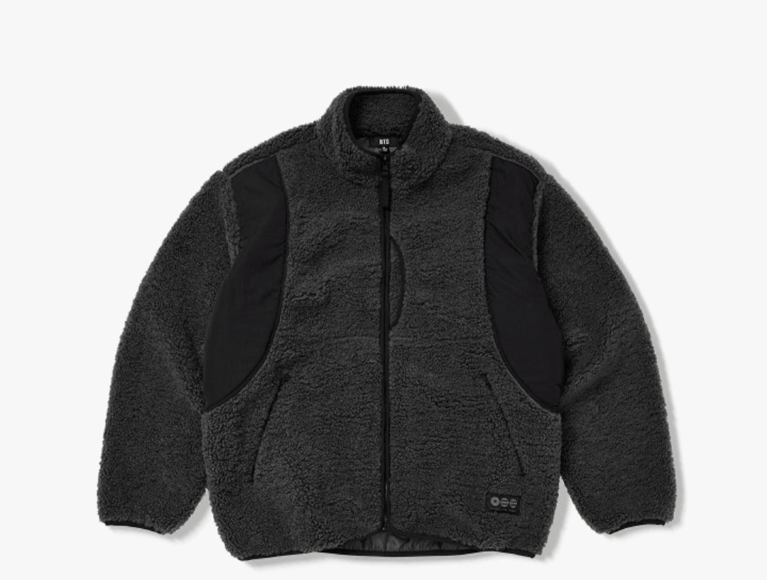 BTS Fleece Jacket (Charcoal)