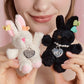 Honey Bunny Heart Key Ring